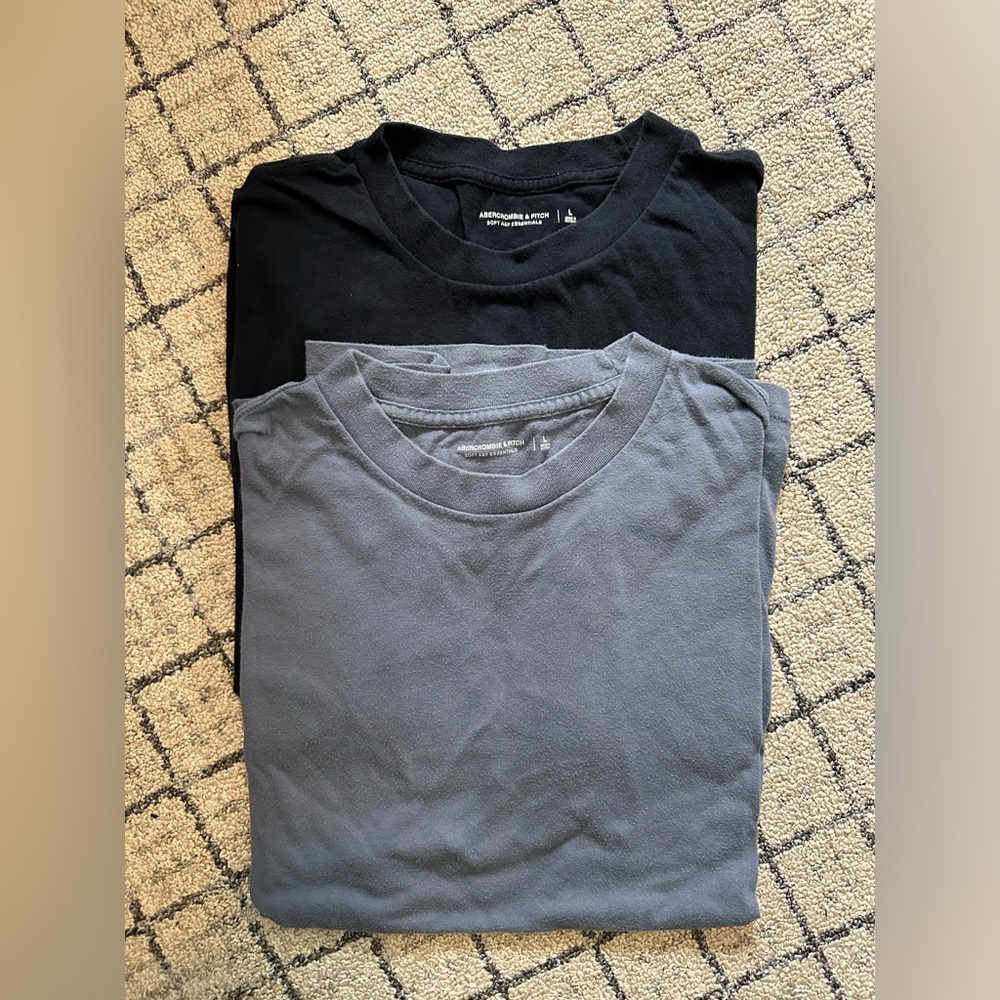 Abercrombie. Men’s Soft AF Essential TShirts. Two Pack.